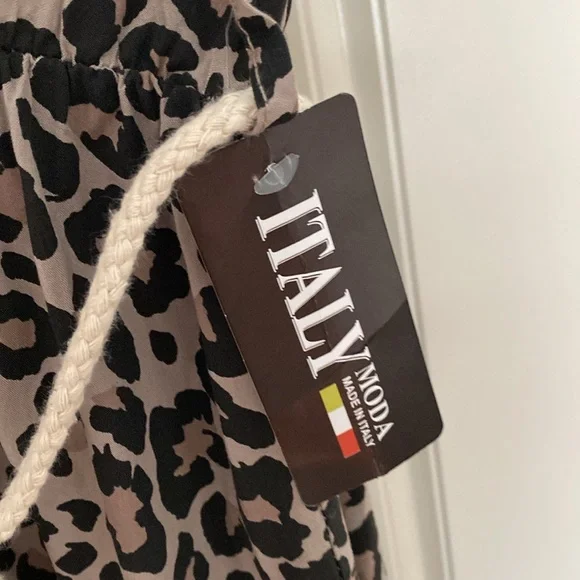 MODA ITALIA ANIMAL PRINT SUMMER DRESS . - Picture 8 of 10